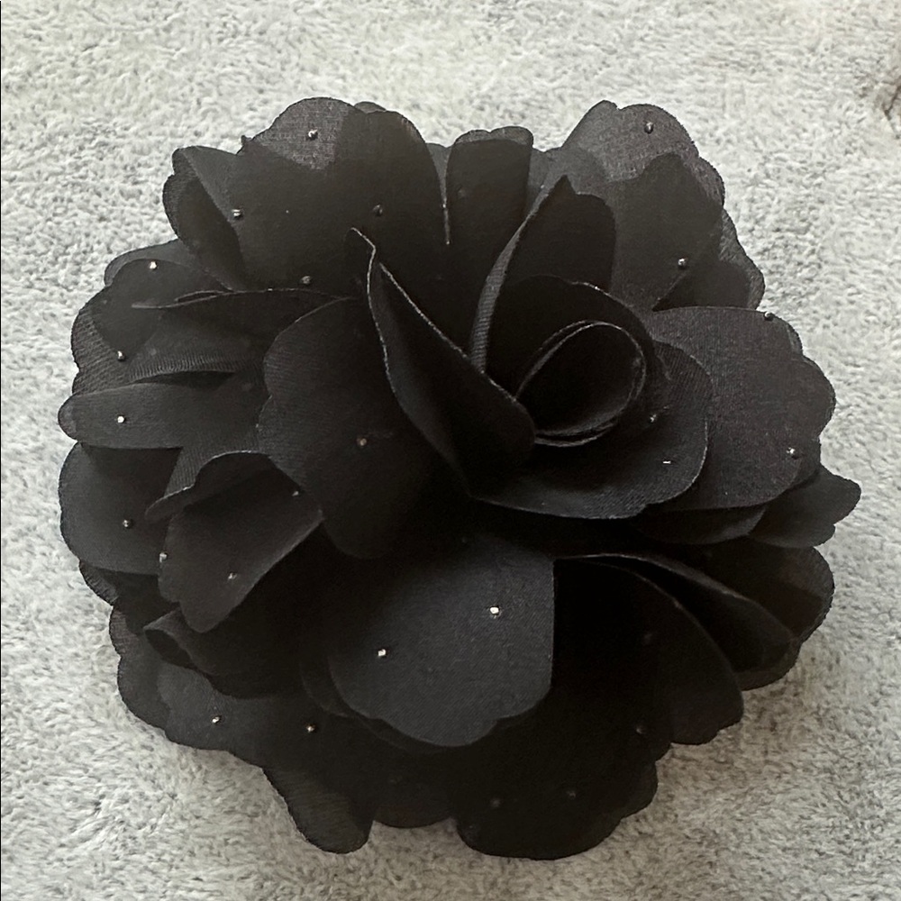 🧡 Black Voile Hair Clip and Brooch 🧡